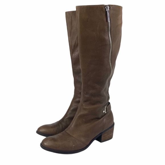 Donald J Pliner Tall pebbled leather 'Dalee' Boot - Picture 1 of 16